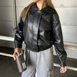 合成皮革ショートブルゾン | non-hedge  | 詳細画像8 