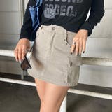 グレイッシュベージュ | ハトメカーゴミニスカート | non-hedge 