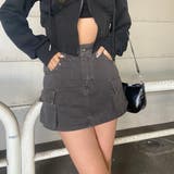 チャコール | ハトメカーゴミニスカート | non-hedge 