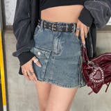 スターベルト付きデニムカーゴミニスカート | non-hedge  | 詳細画像13 