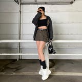 スターベルト付きデニムカーゴミニスカート | non-hedge  | 詳細画像2 