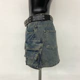 スターベルト付きデニムカーゴミニスカート | non-hedge  | 詳細画像22 