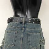 スターベルト付きデニムカーゴミニスカート | non-hedge  | 詳細画像26 