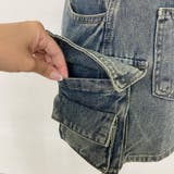 スターベルト付きデニムカーゴミニスカート | non-hedge  | 詳細画像30 