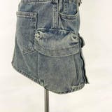 スターベルト付きデニムカーゴミニスカート | non-hedge  | 詳細画像32 
