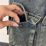 スターベルト付きデニムカーゴミニスカート | non-hedge  | 詳細画像34 