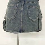 スターベルト付きデニムカーゴミニスカート | non-hedge  | 詳細画像36 