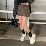 スターベルト付きデニムカーゴミニスカート | non-hedge  | 詳細画像4 