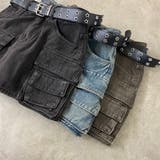 スターベルト付きデニムカーゴミニスカート | non-hedge  | 詳細画像40 