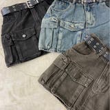 スターベルト付きデニムカーゴミニスカート | non-hedge  | 詳細画像41 