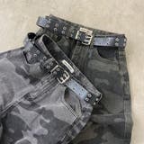 スターベルト付き迷彩ワイドパンツ | non-hedge | 詳細画像22