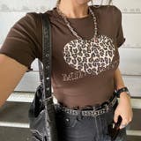 ブラウン | ハートメローチビTシャツ | non-hedge 