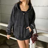 ブラック | ブリーチZIPビッグパーカー | non-hedge 