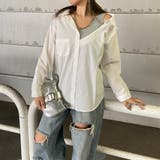 アンサンブル風ワンショルダーシャツ | non-hedge  | 詳細画像10 