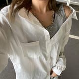 アンサンブル風ワンショルダーシャツ | non-hedge  | 詳細画像12 