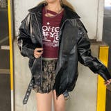 ビッグ合成皮革ライダースジャケット | non-hedge  | 詳細画像14 