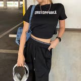 ウエストロゴワイドパンツ・Tシャツセットアップ | non-hedge | 詳細画像1