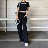 ウエストロゴワイドパンツ・Tシャツセットアップ | non-hedge | 詳細画像3