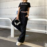 ウエストロゴワイドパンツ・Tシャツセットアップ | non-hedge | 詳細画像6