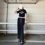 ウエスト配色ワイドパンツ・Tシャツセットアップ | non-hedge  | 詳細画像9 