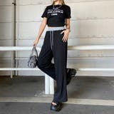 ウエスト配色ワイドパンツ・Tシャツセットアップ | non-hedge  | 詳細画像11 