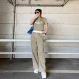 ウエスト配色ワイドパンツ・Tシャツセットアップ | non-hedge  | 詳細画像15 