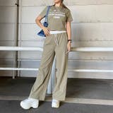 ウエスト配色ワイドパンツ・Tシャツセットアップ | non-hedge  | 詳細画像16 