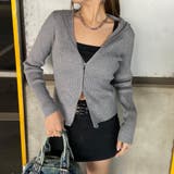 チャコール | リブフードWZIPトップス | non-hedge