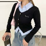 ブラック | シャツアンサンブル風トップス | non-hedge 