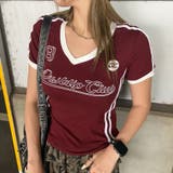ボルドー | ラインチビTシャツ | non-hedge 