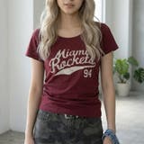 ボルドー | アメカジサイドドロストTシャツ | non-hedge