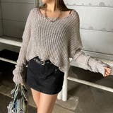 MIX透かしプルオーバー | non-hedge  | 詳細画像1 