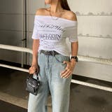 オフショルサイドドロストTシャツ | non-hedge  | 詳細画像3 