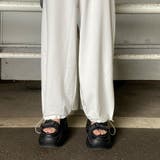 ベルト付きスタッズカットワイドパンツ | non-hedge | 詳細画像19