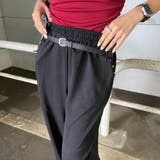 ベルト付きスタッズカットワイドパンツ | non-hedge | 詳細画像37