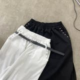 ベルト付きスタッズカットワイドパンツ | non-hedge | 詳細画像41