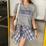 グレー | Tシャツ・チェックスカートセットアップ | non-hedge 