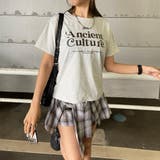 オートミール | Tシャツ・チェックスカートセットアップ | non-hedge 
