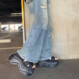デニムダメージワイドパンツ | non-hedge | 詳細画像7