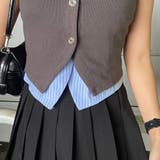 シャツアンサンブル風プレートトップス | non-hedge  | 詳細画像28 
