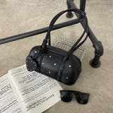 ブラック | シルバーモチーフチャーム付きボストンバッグ | non-hedge 