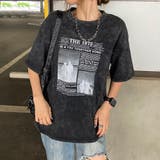 ブラック | ブリーチ転写ビッグTシャツ | non-hedge 