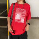 レッド | ブリーチ転写ビッグTシャツ | non-hedge 