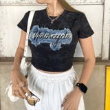 ブラック | デニムストーンロゴチビTシャツ | non-hedge 