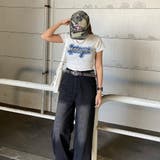 デニムストーンロゴチビTシャツ | non-hedge  | 詳細画像3 