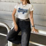 デニムストーンロゴチビTシャツ | non-hedge  | 詳細画像5 