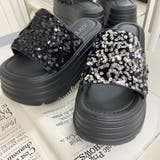 スパンコール厚底サンダル | non-hedge  | 詳細画像1 