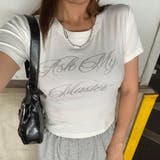 オフホワイト | ストーンロゴチビTシャツ | non-hedge