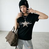 ブラック | ヒョウスターロゴTシャツ | non-hedge