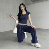 ネイビー | ヘンリーTシャツ・パンツセットアップ | non-hedge 